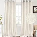 FantasDecor Thick Linen Curtains & 
