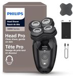 Philips Head Shaver Pro 5000 Series - Skull Shaver for Men and Women, 360° Flexing Head & ComfortCut Blades for Clean Shave, Gentle on Skin, Model HS5980/28