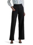 Lee Women's Ultra Lux Comfort Any Wear Wide Leg Pant, Unionall Black, 10 Long