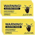 AIEX 8pcs Electric Fence Warning Si