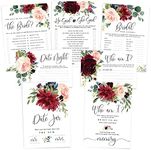 Printperie Burgundy Floral Bridal S