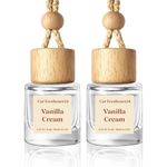 HoogaLife Car Air Fresheners Diffuser 2 Pack Hanging Air Fresheners Diffuser - Vanilla Cream Fragrance Oil Air Diffuser for Car, 45+ Days Long Lasting Fragrance Made in USA