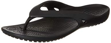 crocs Women's Kadee Ii W Black Flops-W7 (202492-001) flip flop