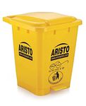 Dhwani Enterprise ARISTO Step-On Plastic Pedal Garbage Waste Dustbin 45 LTR (YELLOW)(GIVE ORDER MAXIMUM 1 QTY WE CANT DISPETCH MORE THAN 1 QTY)