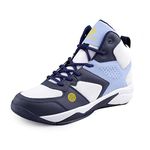 Bacca Bucci Men's Blue/White Basketball Shoes - 6 UK