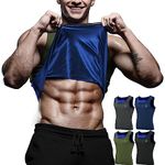 RDX Men's Sauna Vest Heat Trapping Sweat Waist Trainer - Reach Oeko TEX 100 Certified Body Shaper - Zipper - Fitness Tank Top