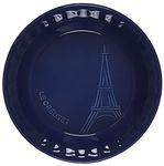 Le Creuset Eiffel Tower Collection Stoneware Pie Dish, 9", Indigo