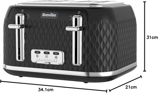 Breville Curve 4-Slice Toaster – Black