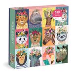 Wild Spirit 500 Piece Puzzle from Galison - 20" x 20" Beautifully Illustrated Puzzle, Thick & Sturdy Pieces, Fun and Challenging Activity for Adults, Makes a Wonderful Gift!