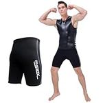 Dizokizo Men Wetsuit Short Pants 2mm Neoprene Shorts for Scuba Diving Kayaking Surfing Snorkeling Short Pants