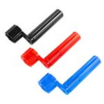 3pcs Guitar String Winder, 2 in 1 Guitar String Tool Bridge Pin Remover Speed Peg Puller Winder Tool for Acoustic Electric Guitar Bass Ukulele (Black, Red, Blue)