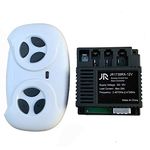 weelye 2.4G Bluetooth Remote Control and JR1738RX-12V Four-Sided Socket Receiver Kit Kids Powered Ride On Car,Controller Control Box Accessories for Children Electric Ride On Car Replacement Parts