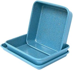 casaWare 3pc Ultimate Series Commercial Weight Toaster Oven Bakeware Set Blue Granite