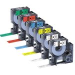 6X MarkField Compatible Label Tape Replacement for Dymo D1 45013 Color Tape 12mm x 7m, Compatible with DYMO LabelManager 160 210D 280 420P 360D 500TS PnP, LW 450 Duo Label Maker, 6-Pack
