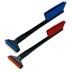 L&P Car Design GmbH MURSKA Car Ice Scraper with Brass Blade and Integrated Snow Brush - Set of 2