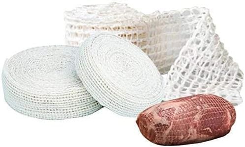 5m Meat Netting Roll,Size 18,Elastic Smoked Meat Poultry Ham Netting Meat Butcher Twine Net Roll Wrapping Net,Beef Netting Roll for Meat Cooking Meat Sausage Making