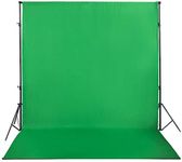 HMTfoto Background Green Screen Photo Backdrop Chromakey Muslin Portrait Background Screen for Photo Video Studio Photography Backdrop(6x9ft, Green)…