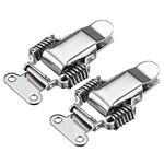 sourcing map HS-023 Stainless Steel 201 Compression Spring Draw Toggle Latch Clamp, 95mm Long, Pack of 2