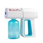 Brandtec Portable fog disinfectant spray machine, electrostatic mist atomizer sprayer, fogger, rechargeable, nano steam atomizer, Cordless 400ml Capacity (Blue)