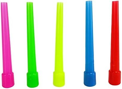 100 Pieces Large Long Individually Wrapped Black Diamond D Dream Hookah Hose Sanitary Bag Of Plastic Jumbo Mouth Tips Shisha Land,100 Count (Pack of 1)