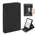 WALNEW Flip Case for 6.8” Kindle Paperwhite 11th Generation 2021 – Two Hand Straps PU Leather Vertical Multi-Viewing Stand Cover with Auto Wake/Sleep for Kindle Paperwhite 2021 Signature Edition