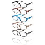 COJWIS 6 Pack Reading Glasses for M