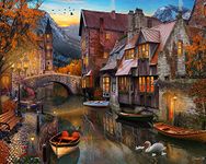 Vermont Christmas Company Autumn Canal Jigsaw Puzzle 1000 Piece