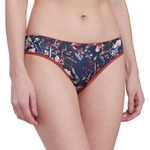 Enamor Women's Nylon Bikini Style Underwear (Pack of 1) (P000_Autumn Melody Print_L_AUTUMN MELODY PRINT_Multicolor_L)