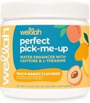 Wellah Perfect Pick-Me-Up (Peach Mango) 30 Servings - Energy Boost Drink Mix