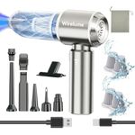 Handheld Vacuum Cleaner Cordless Powerful 22000Pa Strong Cyclonic Suction Blowing Hand Held Vacuum Cordless Mini Car Vacuum Portable Rechargeable Lightweight for Pet Hair Vehicle Home Office