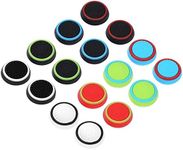 Obeka Compatible with 8 Pairs Thumb Grips Silicone Analog Stick Covers Thumbstick Controller Replacement Joystick Cap PS4 PS3 PS2 Xbox One Xbox 360 Wii U