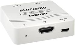 Monoprice Blackbird 4K/1080p 1x2 HDMI Splitter | 4K@30Hz, 1 Source onto 2 Displays, USB Powered, for PS4, Apple TV, Roku, Xbox 360, Laptop, Blu-ray Players, etc