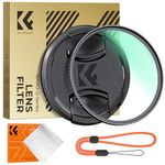 K&F Concept 77MM UV Filter Ultra Definiton 24 Layers Multi Coated Ultraviolet Protection Lens Filter with Lens Cap Cleaning Cloth (Nano-D Series)