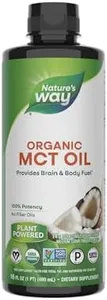 Nature's Way Organic MCT Oil, 16 Fl Oz, Brain and Body Fuel from Coconuts*, C8 Caprylic Acid and C10 Capric Acid, Keto and Paleo Certified, Organic, Non-GMO Project Verified