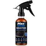 Max Clean Induction Cooktop Cleaner Liquid for Glass & Ceramic Stove Tops | Combo Pack of 2 | Removes Grease, Oil Stains, Burnt Food Residue & Tough Kitchen Dirt | Easy to Use Surface Cleaner (2)