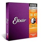 Elixir Strings Acoustic Guitar Strings, 12-String, Light NANOWEB Coating