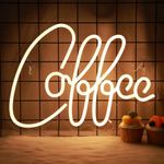 CoolGift Mart Coffee Neon Sign - Dimmable LED Cafe Light for Wall Decor, USB Powered, Aesthetic Decoration for Cafe, Kitchen, Bedroom, Home Coffee Shop Gifts for Coffee Lovers Friends Family