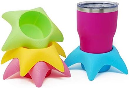 Island Genius Beach Vacation Accessories Starfish Drink Cup Holder Sand Coasters