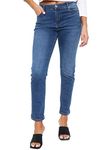 MYT Womens Mom Jeans Ladies High Waisted Relaxed Fit Stretch Denim Pants (UK, Numeric, 22, Regular, Long, Denim)