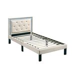 Poundex F9374T Bobkona Heartland Bed, Twin, Cream