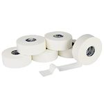 TIGERTAPES Zinc Oxide Athletic Tape (2.5cm x 13.7m) - 6 Rolls | Sports Strapping Tape for Ankle, Foot, Wrist, and Hand | Blister Prevention & Support for Rugby, Football, Boxing & More | White