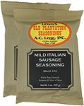 A.C. Legg's - Mild Italian Sausage Seasoning, 2 Packs - 8 Ounce each