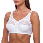 frugue Comfort Non Wired Wireless Support Bra White 34 HH