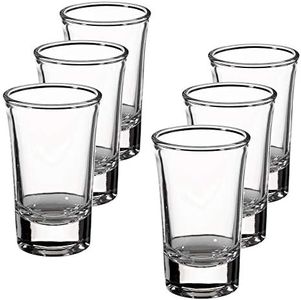 Lillian Rose Set of 6 Shot Glasses, 6 Count (Pack of 1), Clear