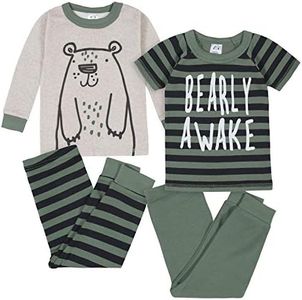 GerberBaby BoysToddler Snug Fit 4-Piece Pajama SetBear Grey5T