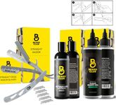 Beard Club Straight Razor for Men, Shaving Gel & Aftershave for Men – Hydrating Mens Shave Cream, Soothing After Shave Lotion & Navajas Para Barbero - Barber Straight Edge Razor Kit - Gift Kit