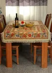 Tache Floral Country Rustic Tapestry Morning Meadow Tablecloth 57x84