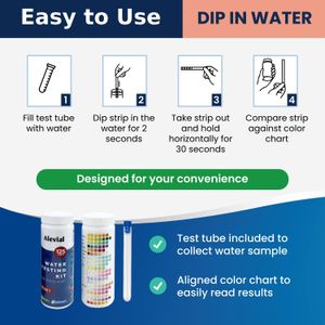 Alevial 20-in-1 Water Test Kit – Comprehensive Home Testing Strips