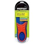 Profoot Ultra Gel Massaging Insoles, Men's 8-13, 1 Pair, Blue/Red