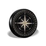 Compass Rose Black Spare Tire Cover